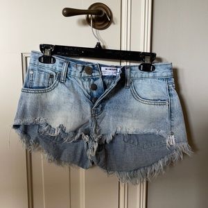 One teaspoon Jean shorts. Size 24 (runs large)